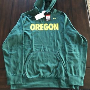 RARE 2012 NWT NIKE THERMA-FIT OU OREGON DUCKS KO PERFORMANCE HOODIE L